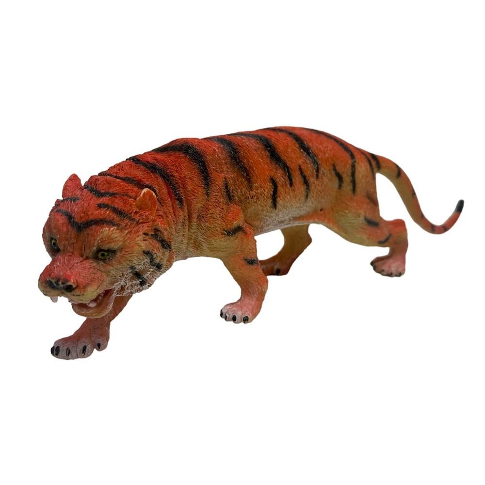 Jumbo Tiger Action Figure Animal Toy Lucky Star 12" Long